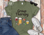 Group Therapy Alcohol Funny Mental Health T-Shirt