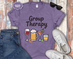 Group Therapy Alcohol Funny Mental Health T-Shirt