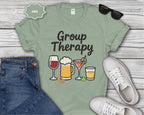 Group Therapy Alcohol Funny Mental Health T-Shirt