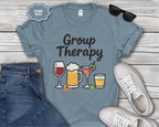 Group Therapy Alcohol Funny Mental Health T-Shirt