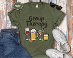 Group Therapy Alcohol Funny Mental Health T-Shirt
