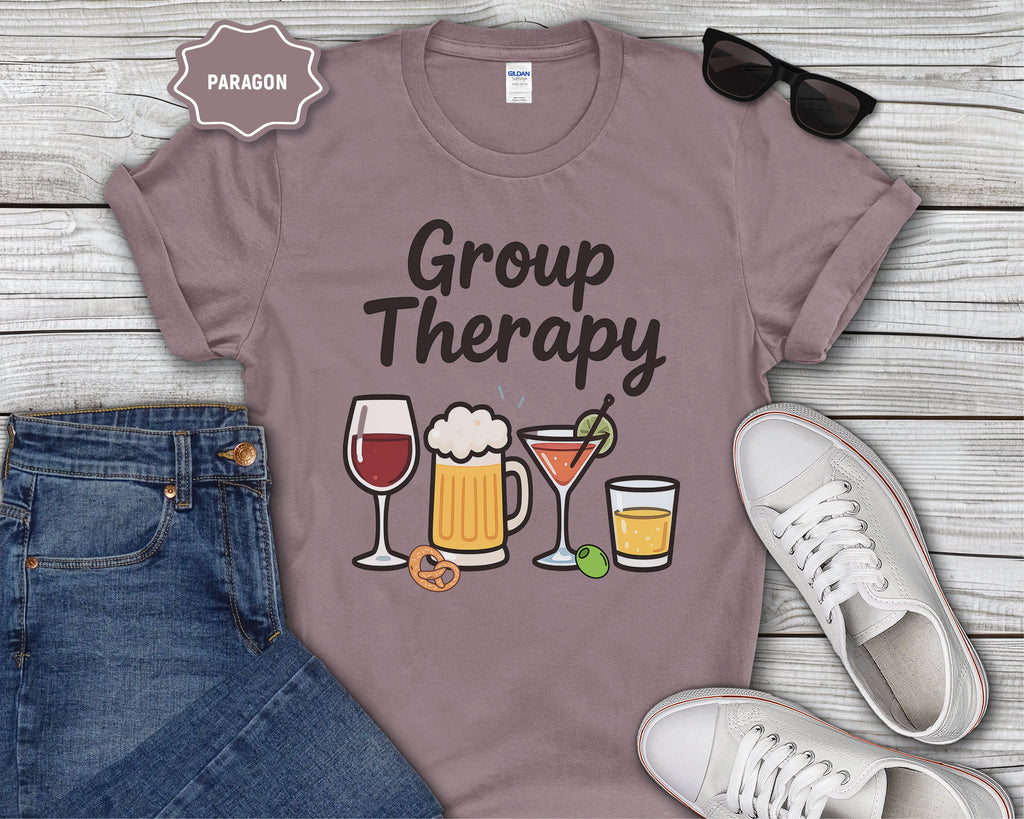 Group Therapy Alcohol Funny Mental Health T-Shirt