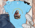 Slow Holidays Happy Holidays Sloth Tee