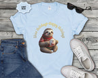 Slow Holidays Happy Holidays Sloth Tee