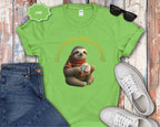 Slow Holidays Happy Holidays Sloth Tee