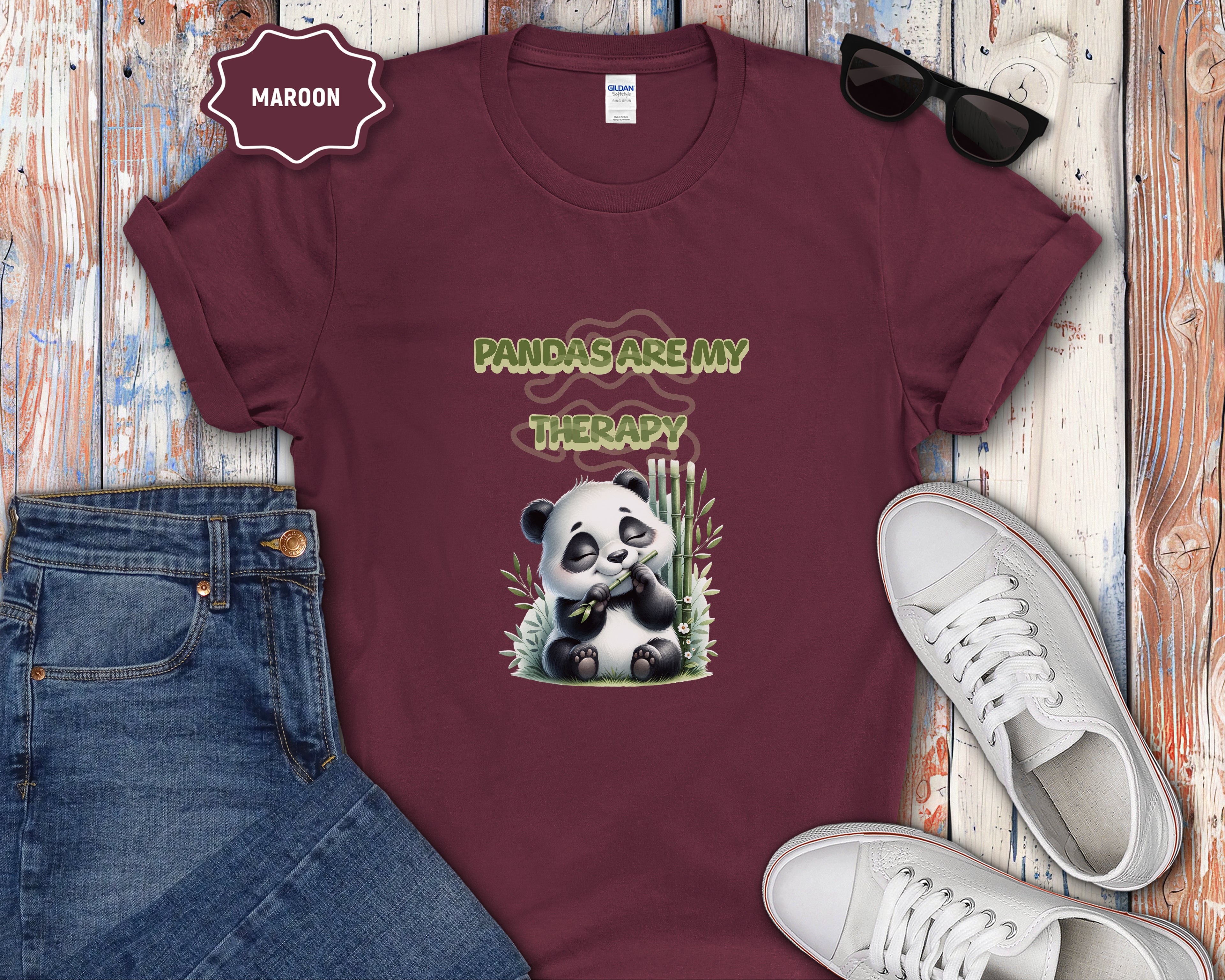 Pandas Are My Therapy T-Shirt