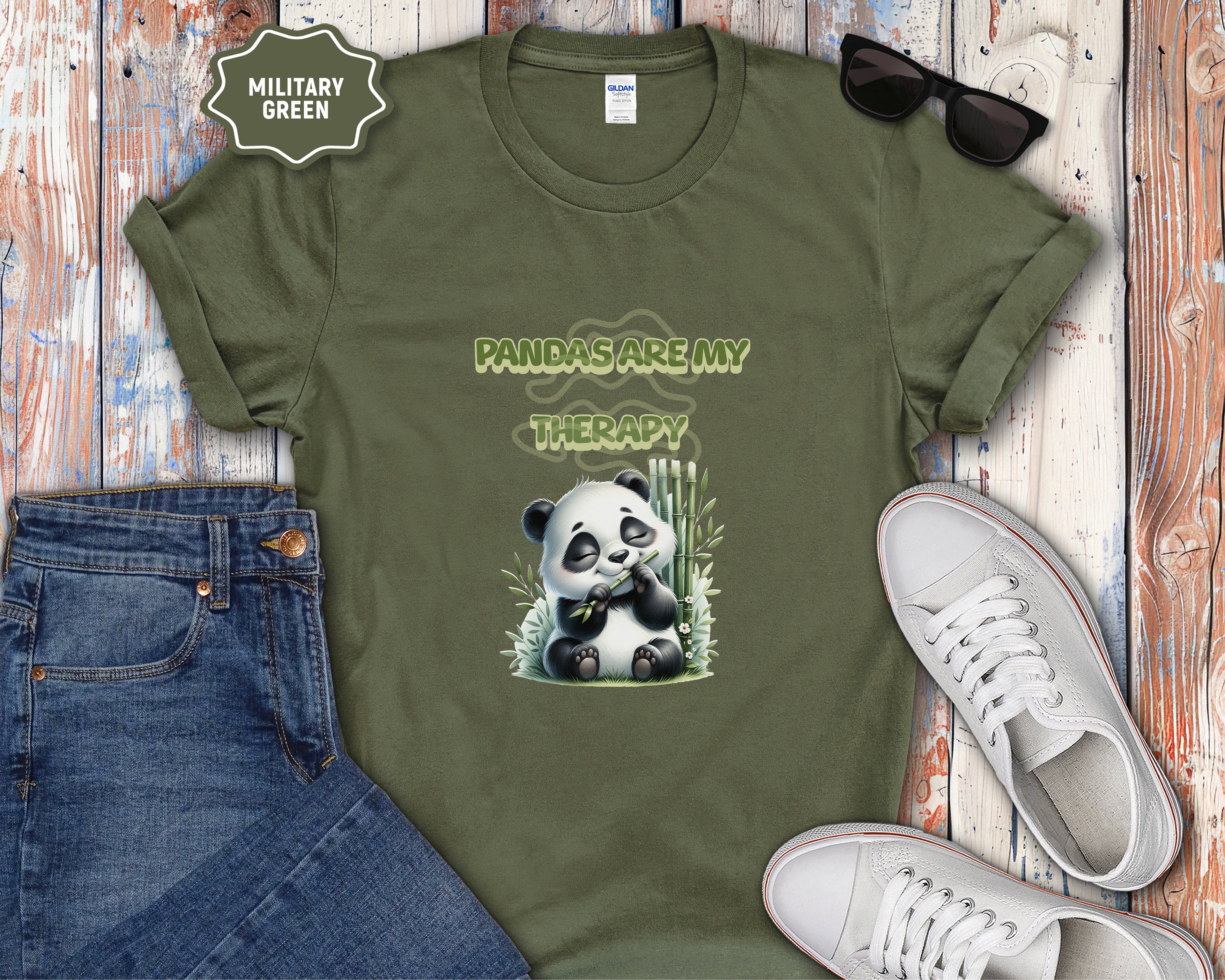 Pandas Are My Therapy T-Shirt