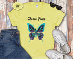 Choose Peace Butterfly Mental Health T-Shirt