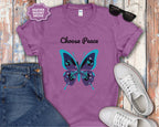 Choose Peace Butterfly Mental Health T-Shirt