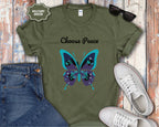 Choose Peace Butterfly Mental Health T-Shirt