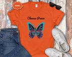Choose Peace Butterfly Mental Health T-Shirt