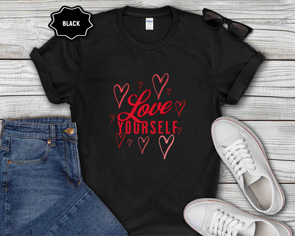 Love Yourself Hearts T-Shirt
