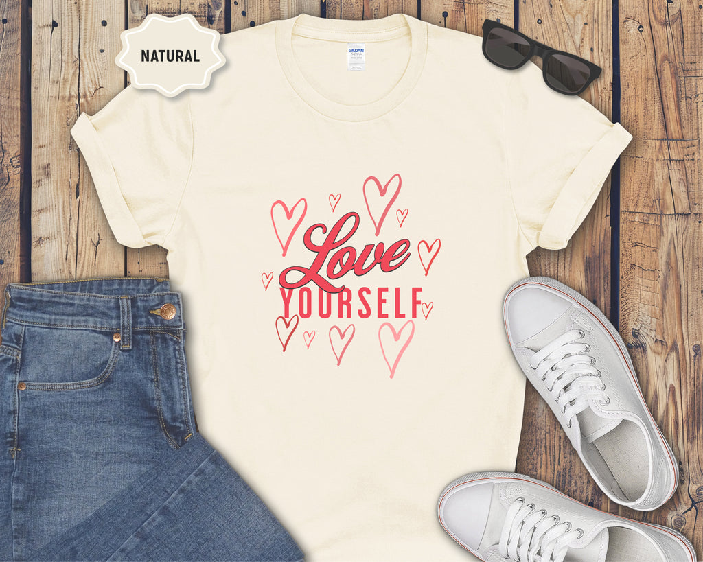 Love Yourself Hearts T-Shirt