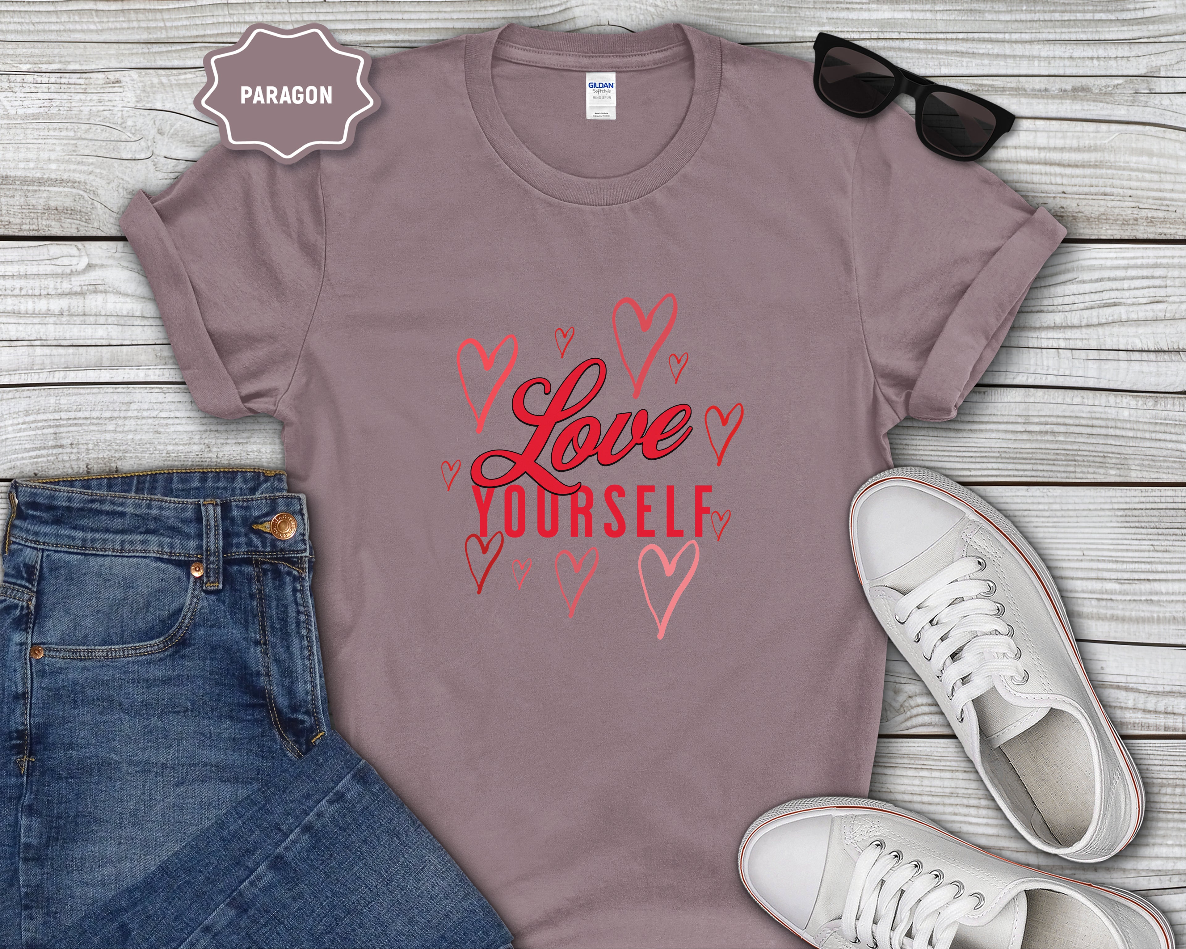 Love Yourself Hearts T-Shirt