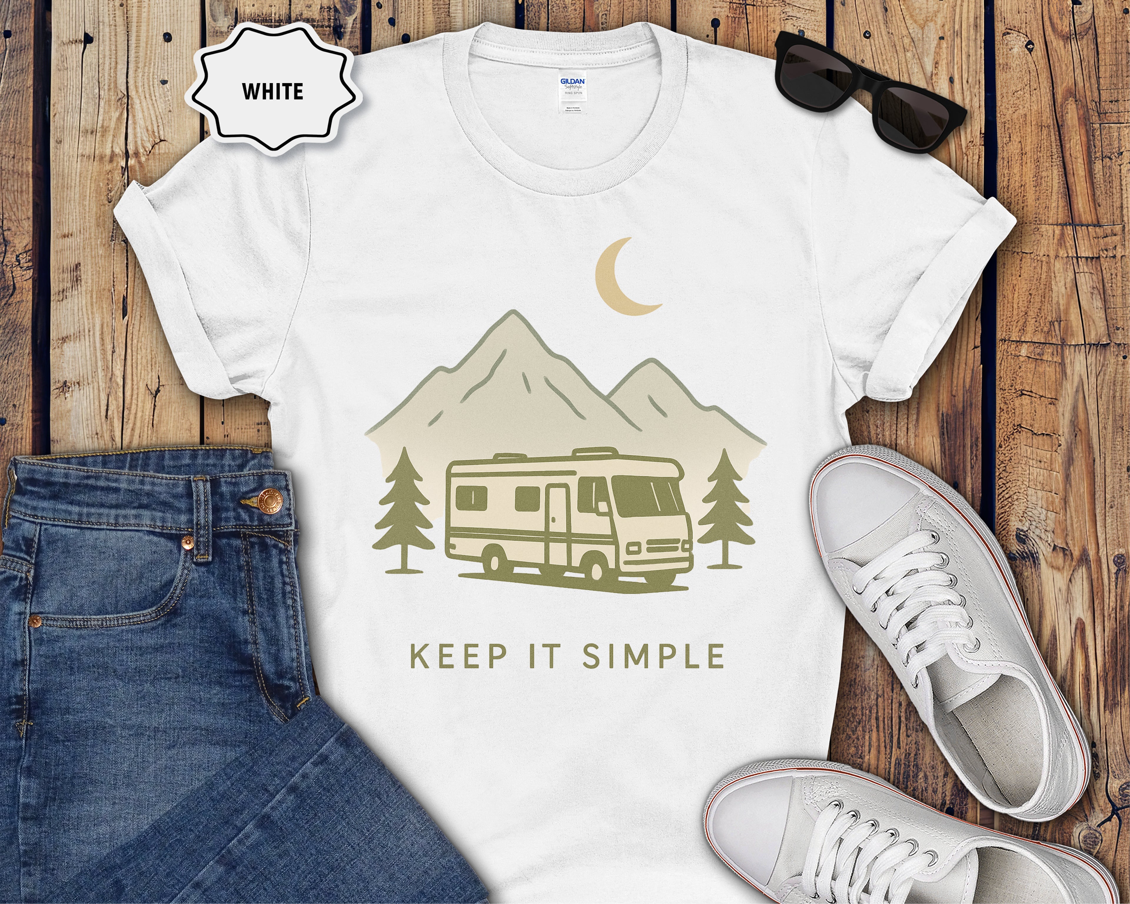 Class A RV Camping Keep It Simple T-Shirt