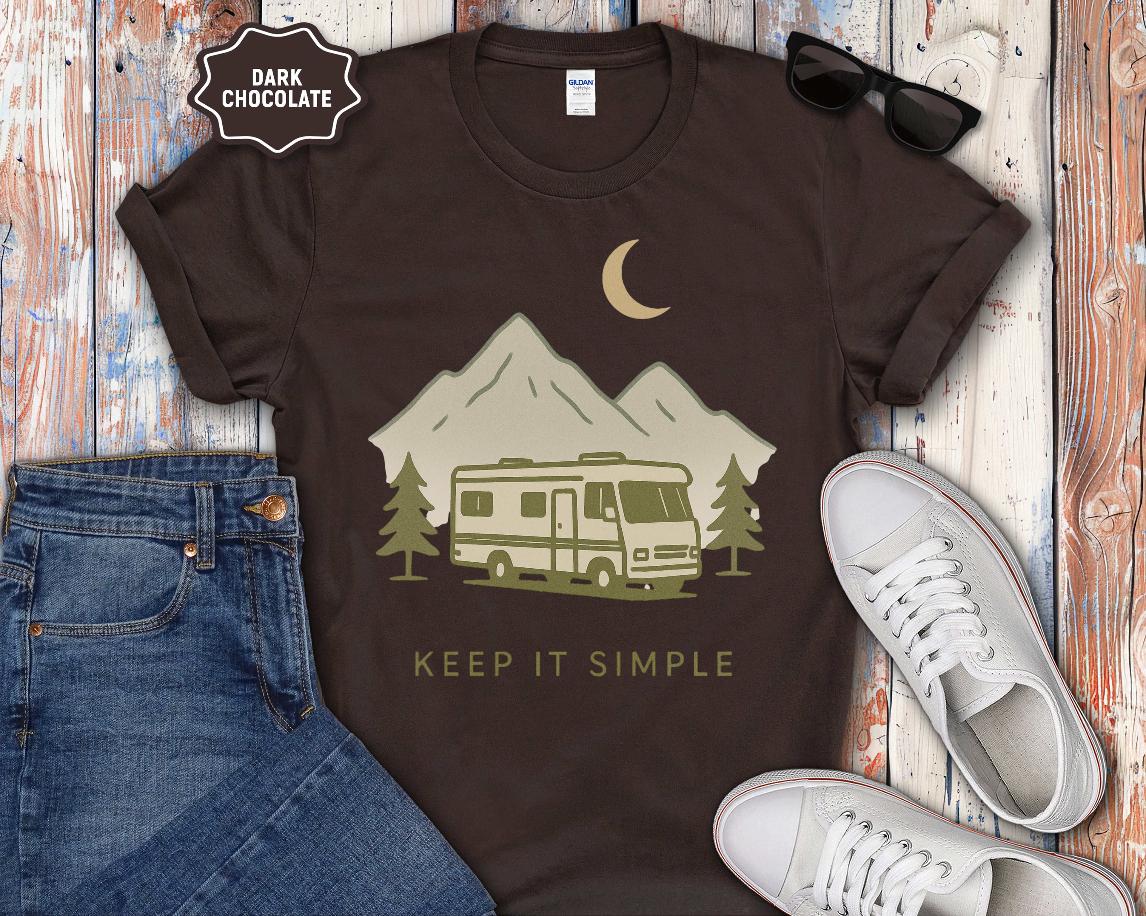 Class A RV Camping Keep It Simple T-Shirt
