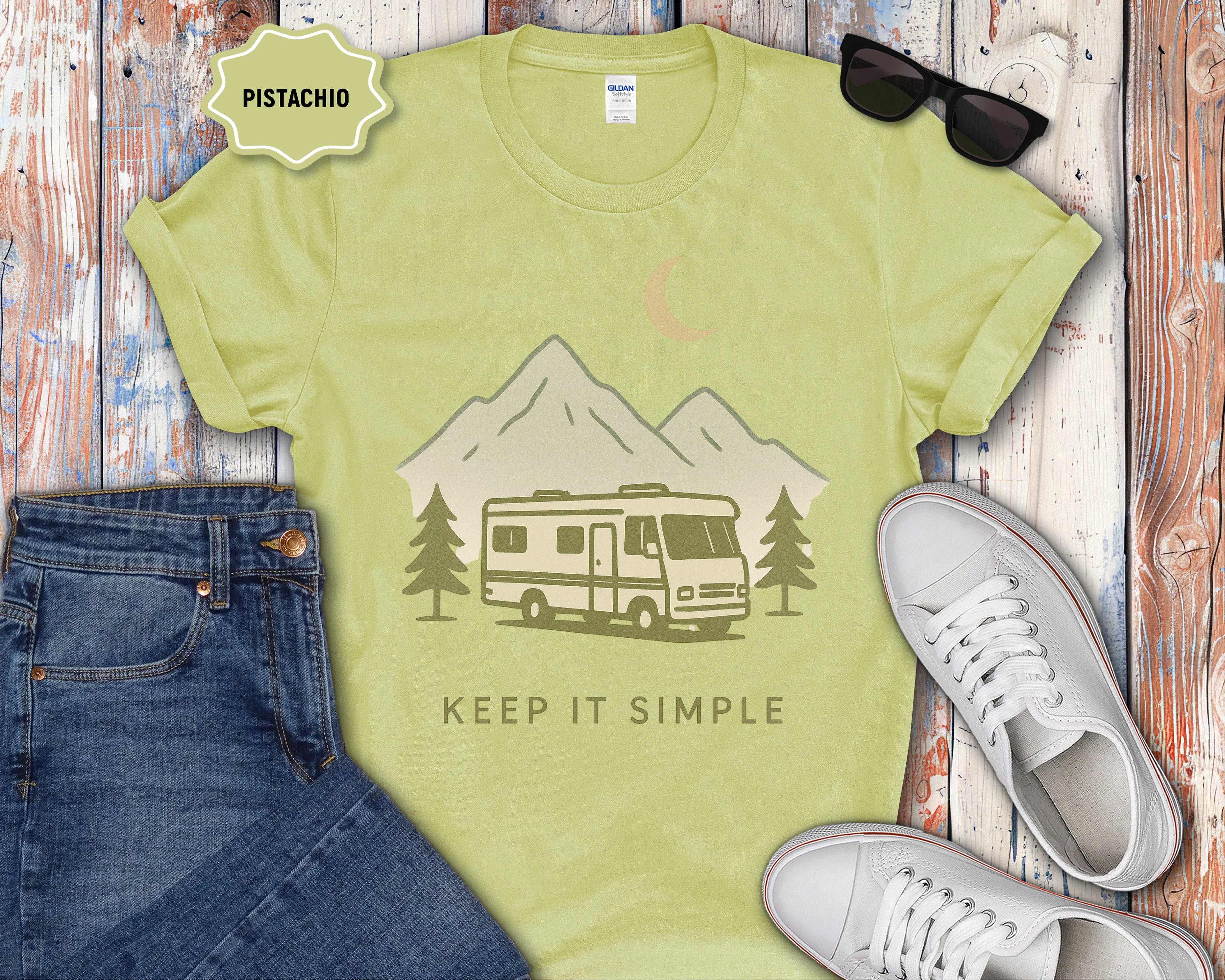 Class A RV Camping Keep It Simple T-Shirt