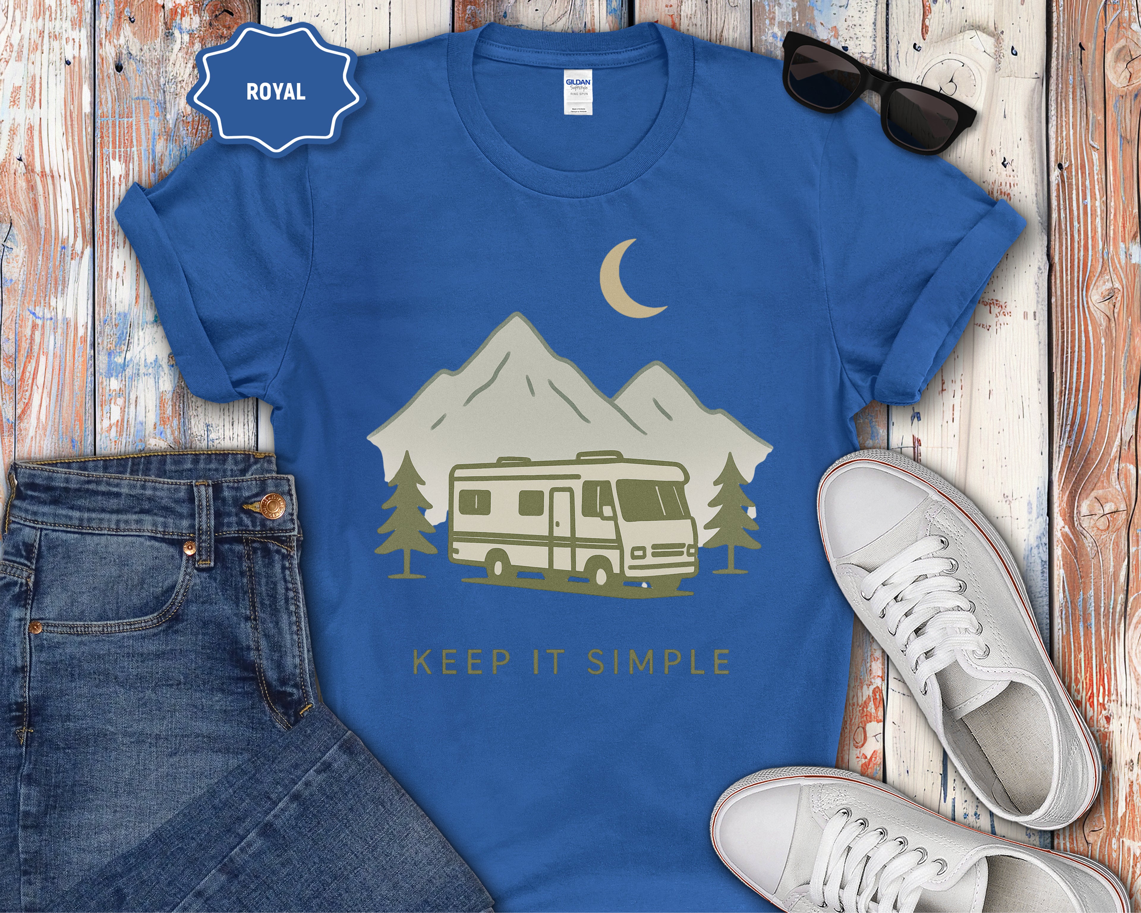 Class A RV Camping Keep It Simple T-Shirt