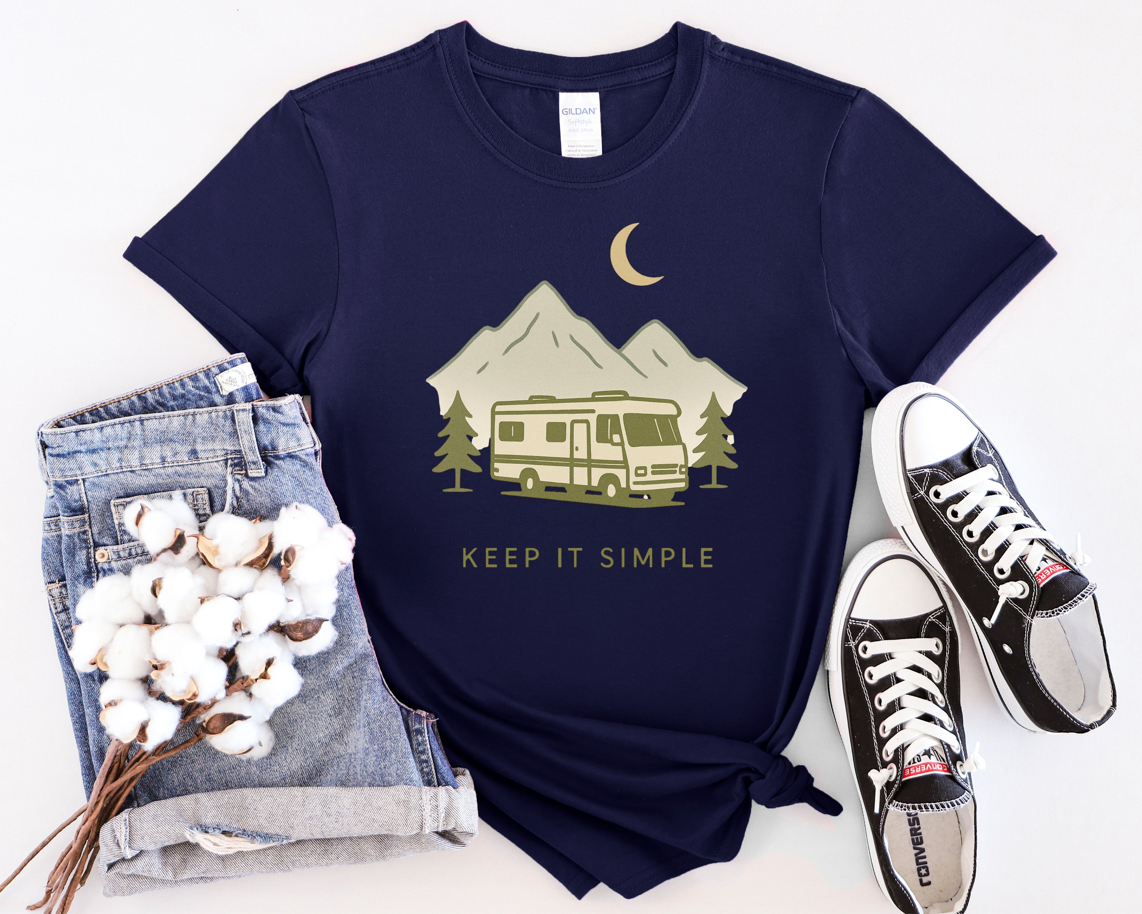 Class A RV Camping Keep It Simple T-Shirt