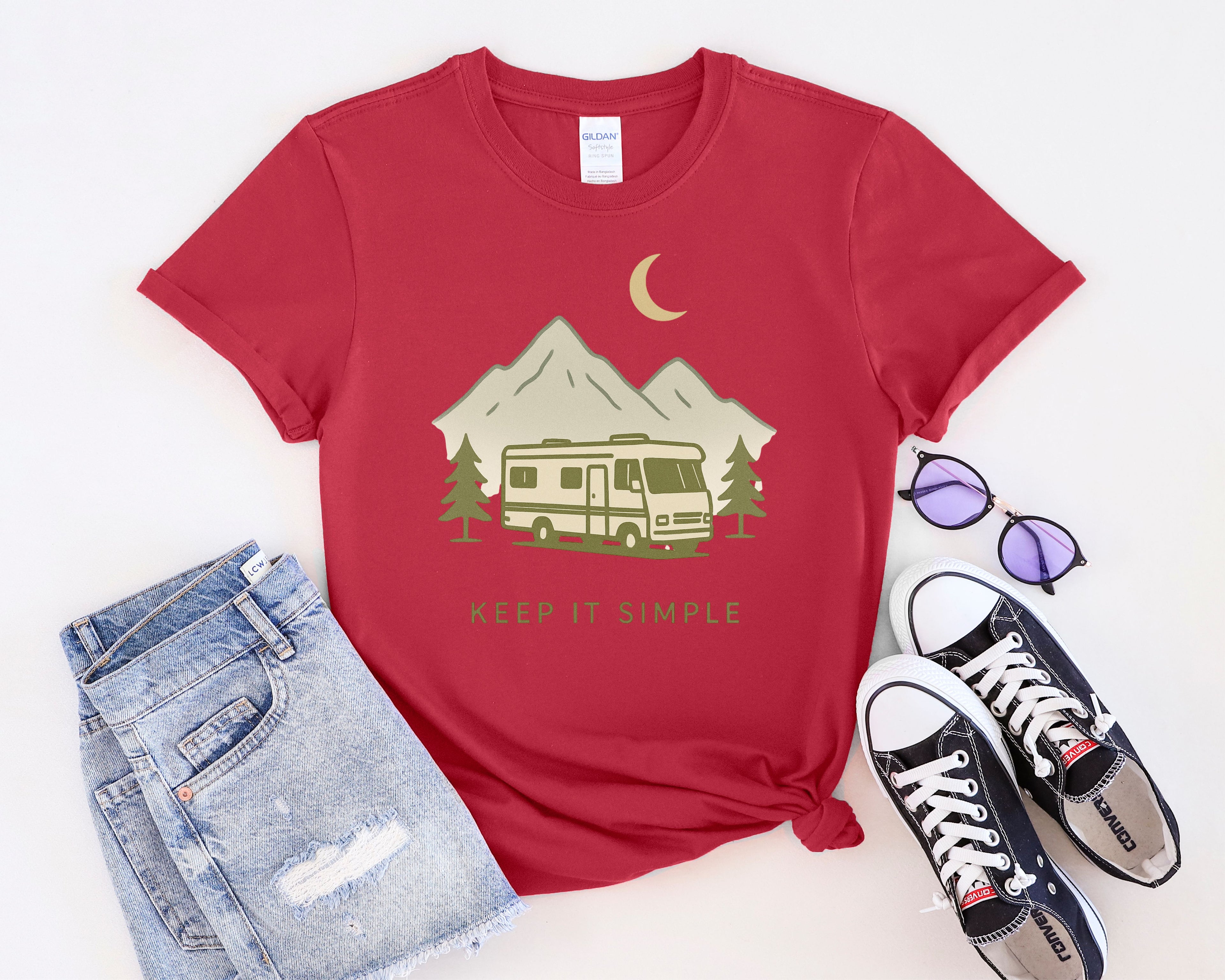 Class A RV Camping Keep It Simple T-Shirt