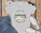 Roam Far Wander Wide Class A RV Motorhome T-Shirt