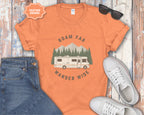 Roam Far Wander Wide Class A RV Motorhome T-Shirt