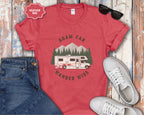 Roam Far Wander Wide Class C RV Motorhome T-Shirt