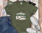 Roam Far Wander Wide Class C RV Motorhome T-Shirt