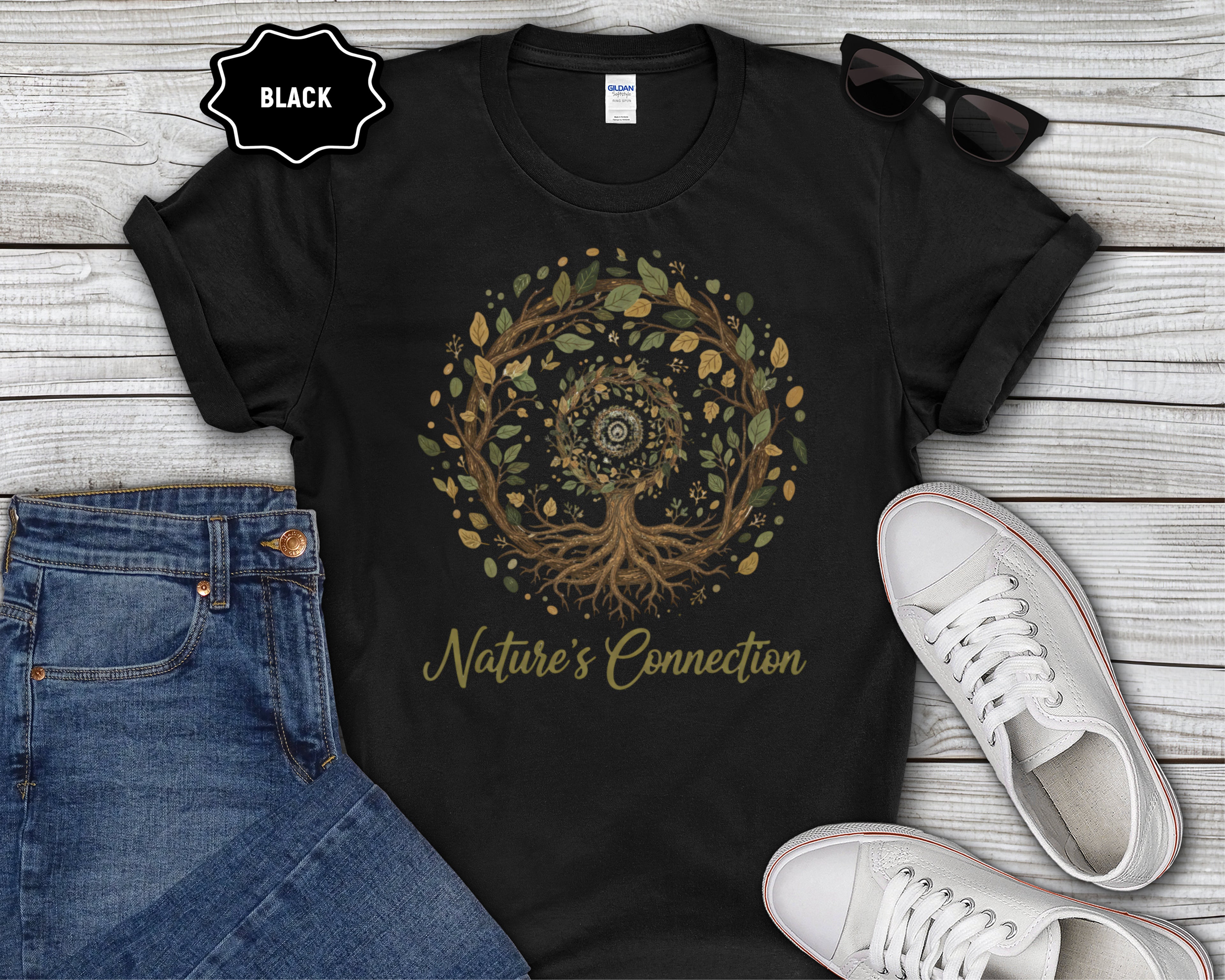 Natures Connection Tree of Life Mandala T-Shirt