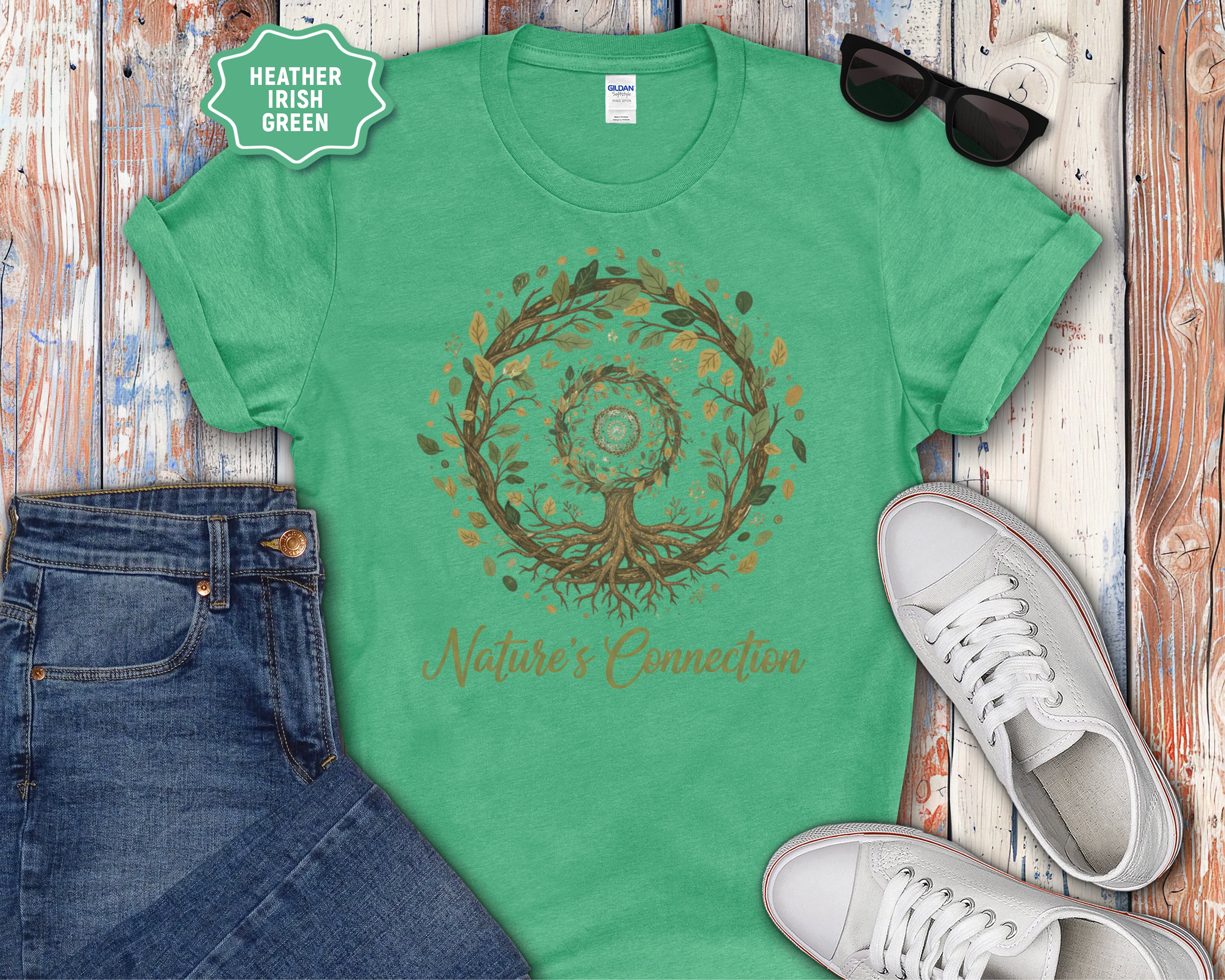 Natures Connection Tree of Life Mandala T-Shirt