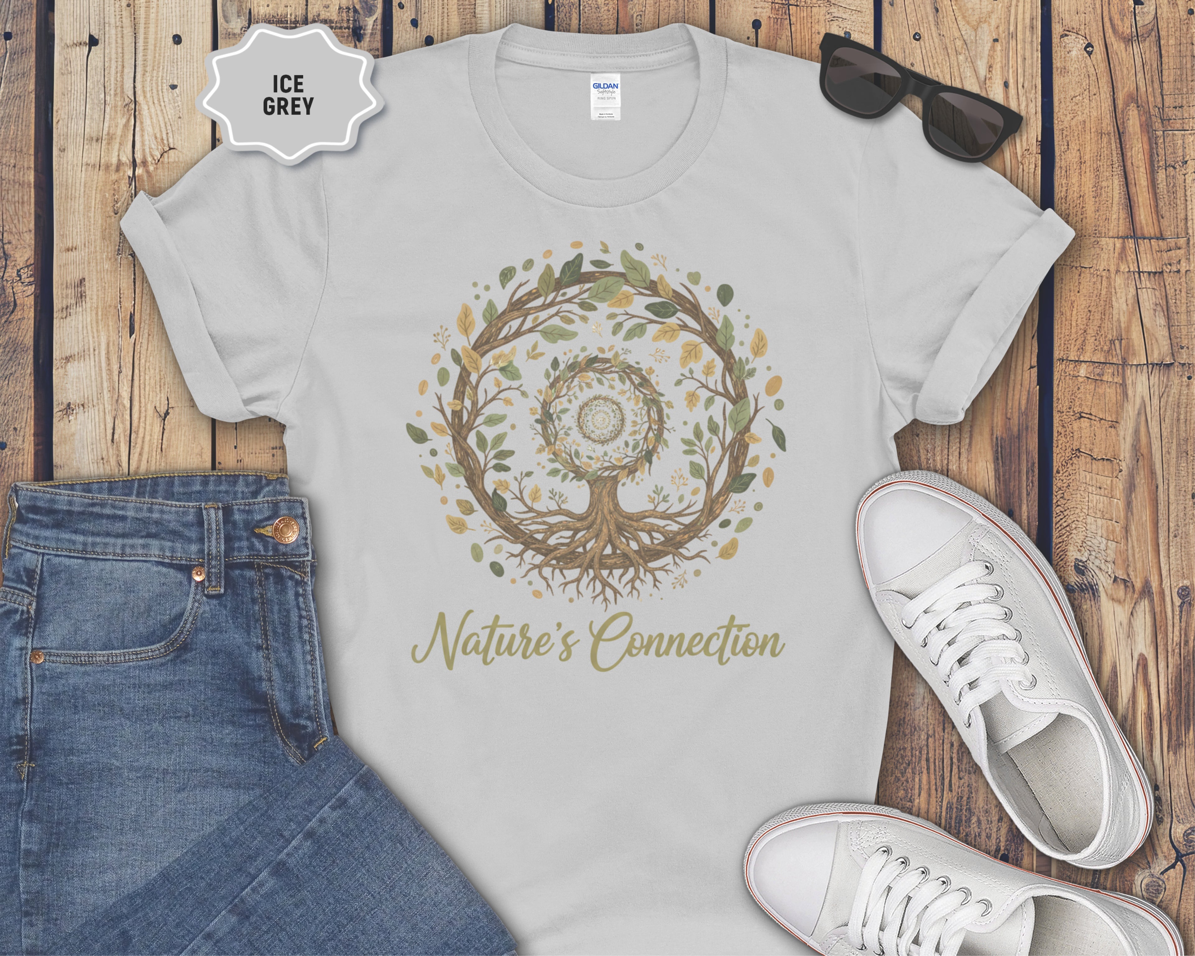 Natures Connection Tree of Life Mandala T-Shirt