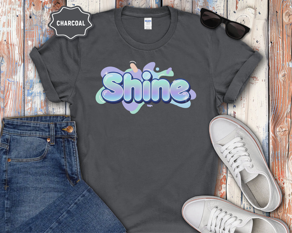 Shine Bubble Text T-Shirt