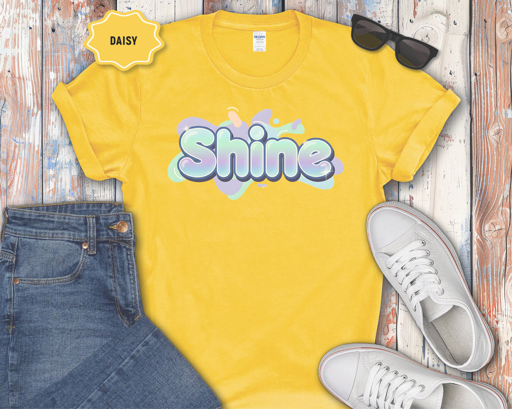 Shine Bubble Text T-Shirt