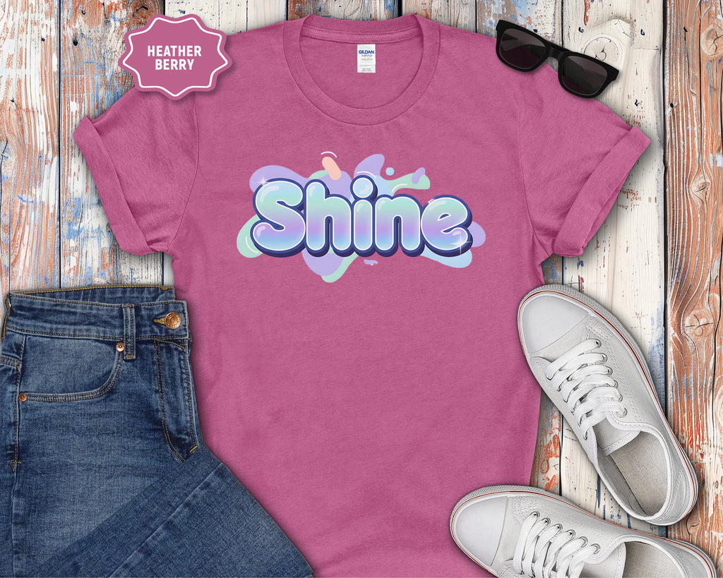Shine Bubble Text T-Shirt