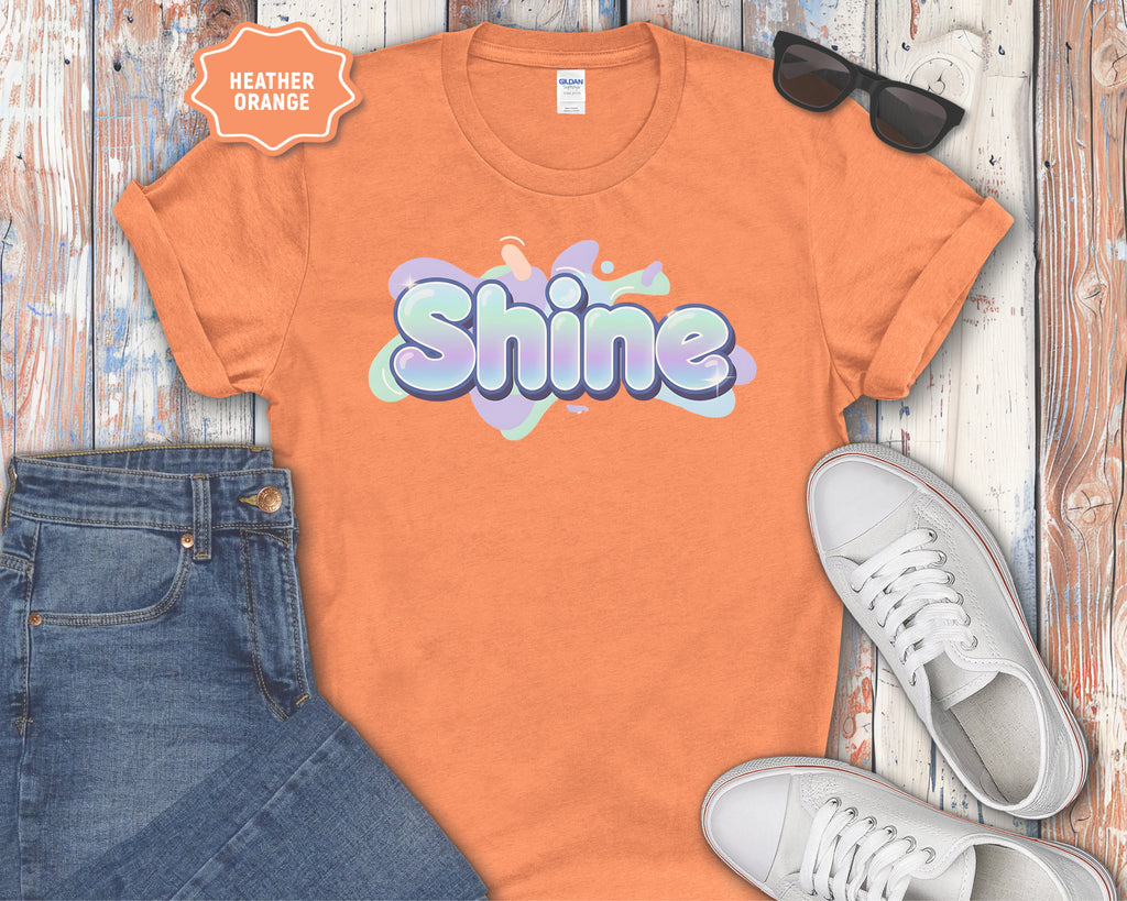 Shine Bubble Text T-Shirt