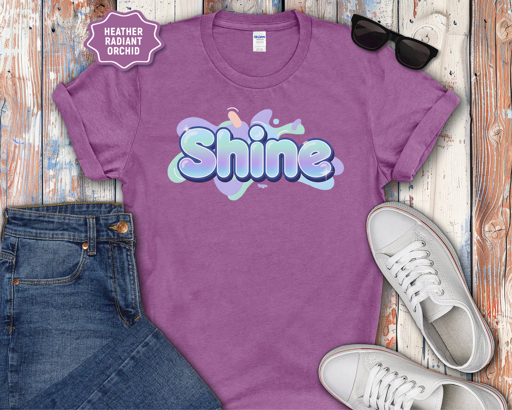 Shine Bubble Text T-Shirt