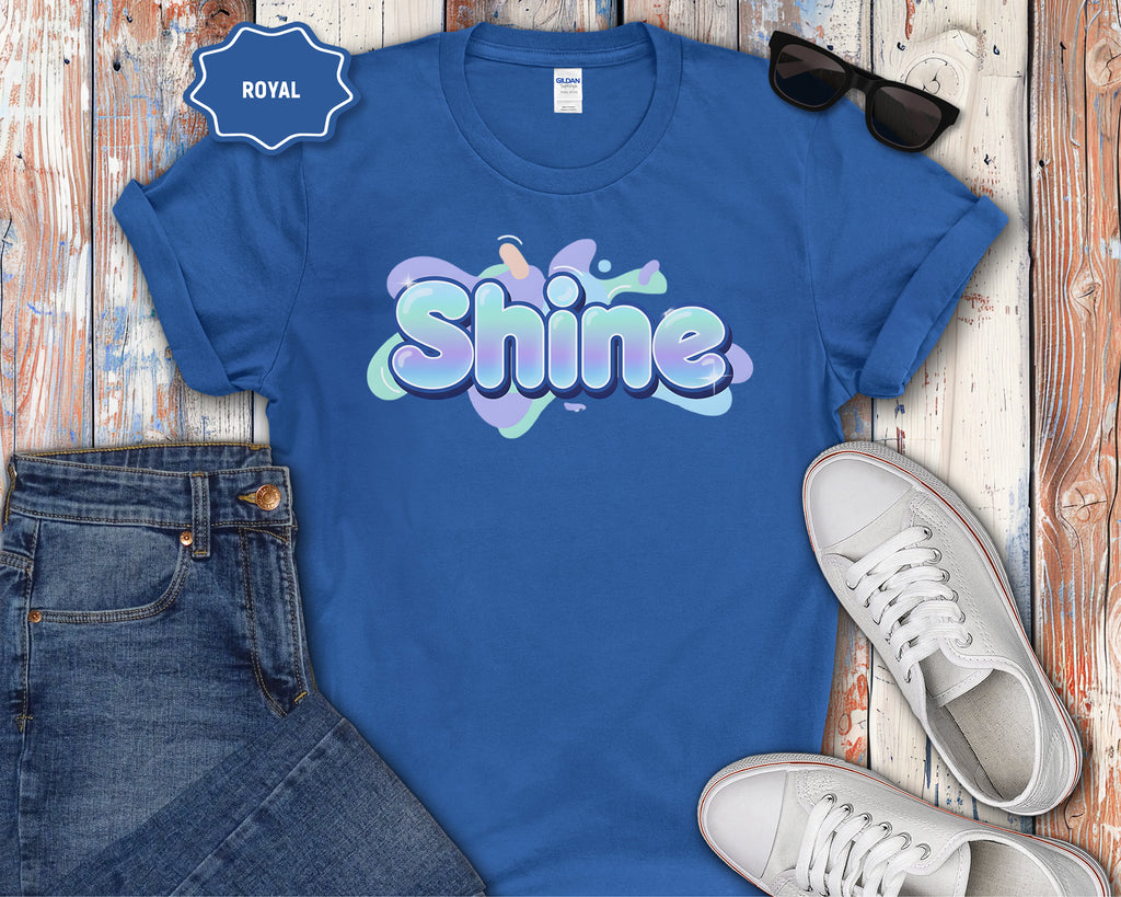 Shine Bubble Text T-Shirt