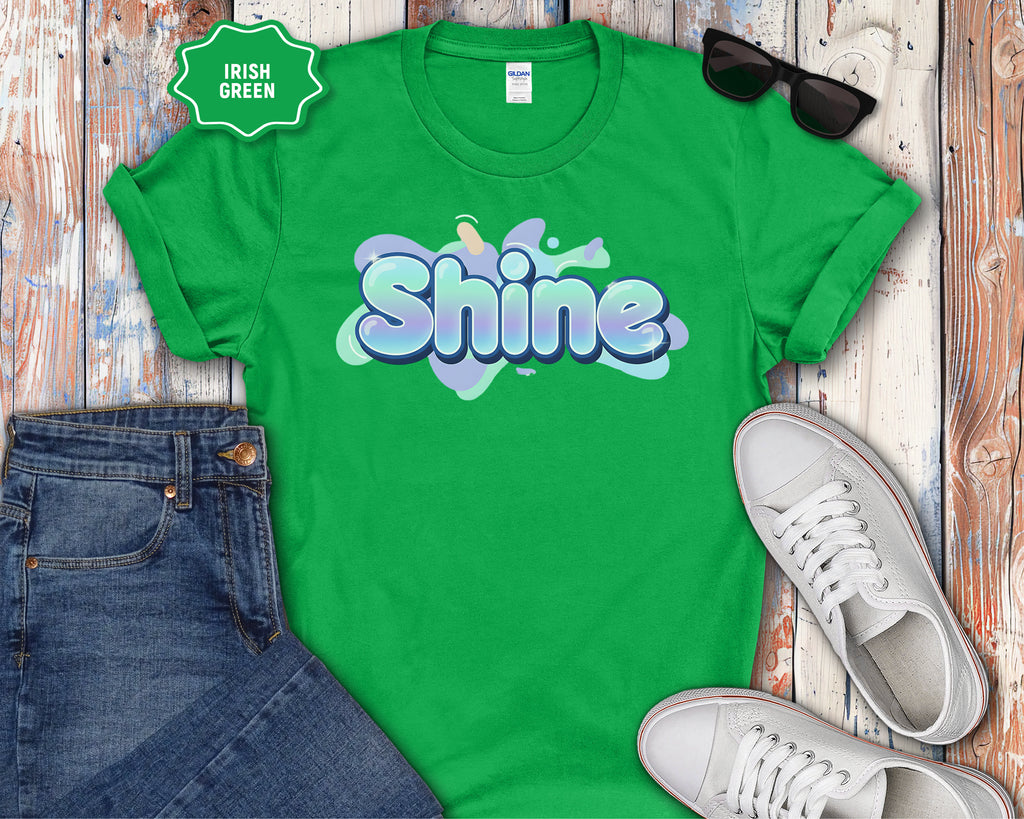 Shine Bubble Text T-Shirt