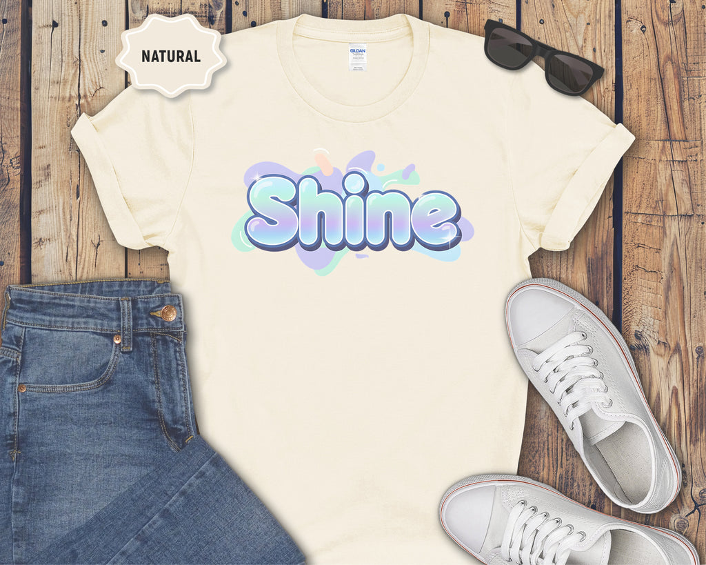 Shine Bubble Text T-Shirt