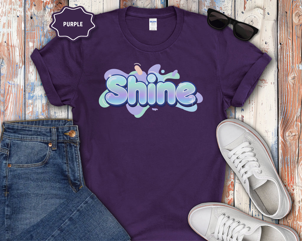 Shine Bubble Text T-Shirt