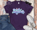 Shine Bubble Text T-Shirt