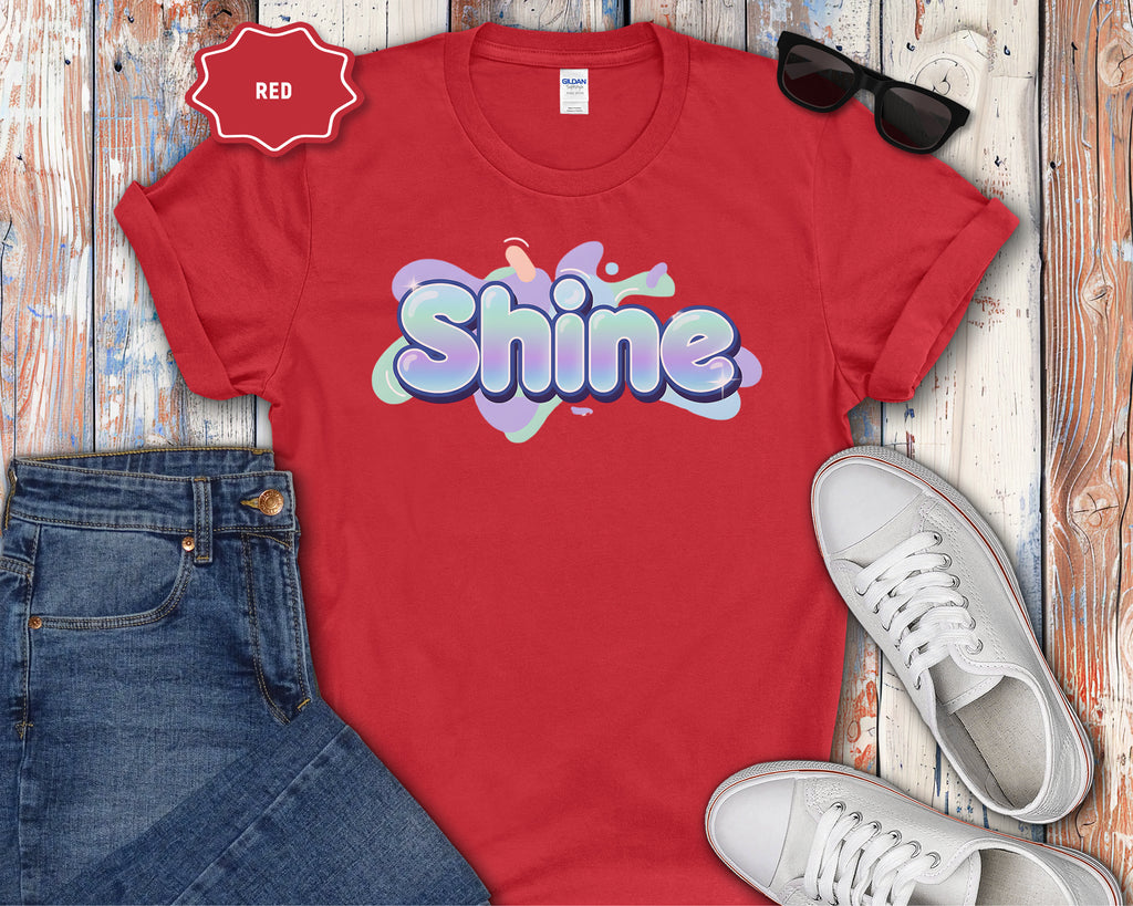 Shine Bubble Text T-Shirt