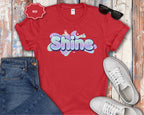 Shine Bubble Text T-Shirt