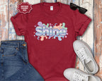 Shine Bubbly Pastel Lettering T-Shirt