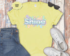 Shine Bubbly Pastel Lettering T-Shirt