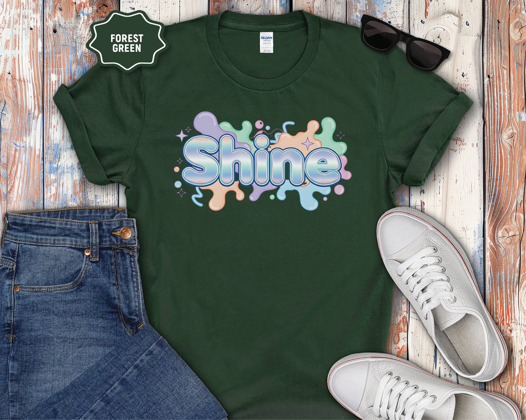 Shine Bubbly Pastel Lettering T-Shirt