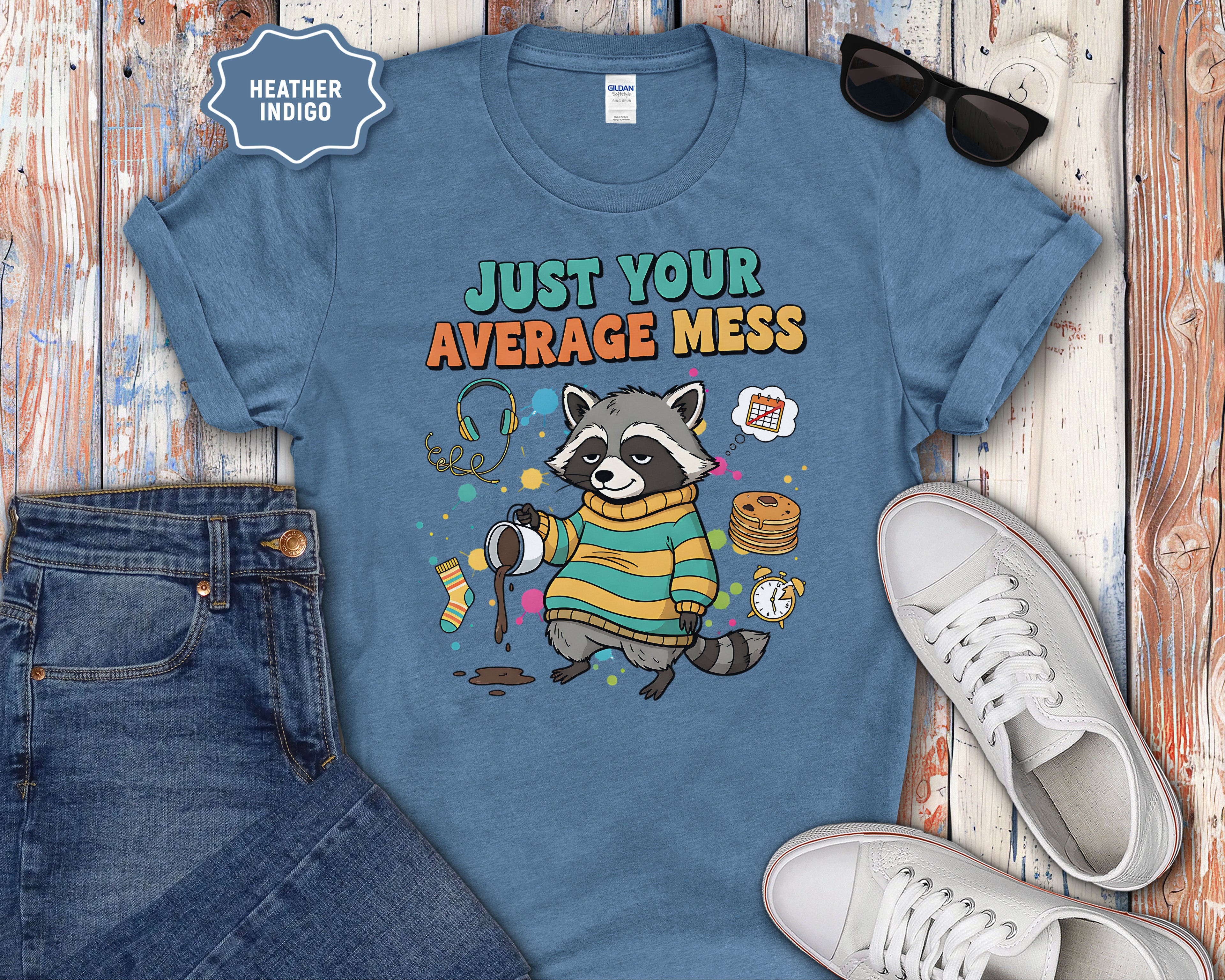 Just Your Average Mess Raccoon T-Shirt