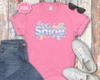 Shine Bubbly Pastel Lettering T-Shirt