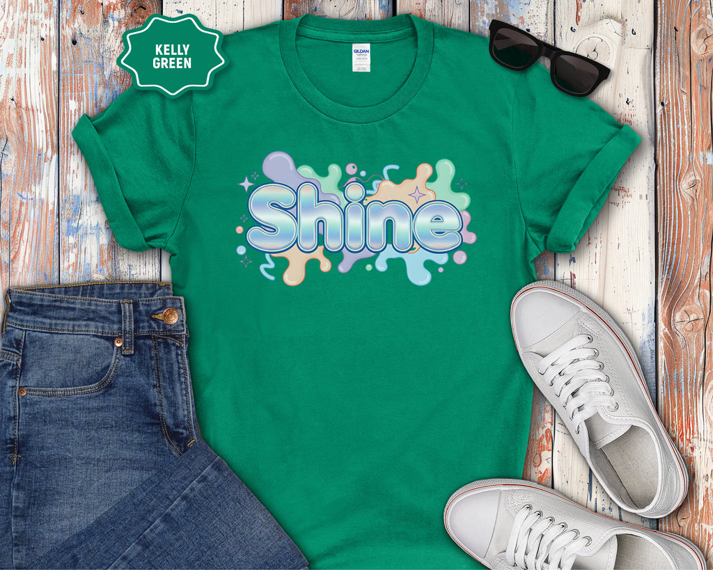 Shine Bubbly Pastel Lettering T-Shirt