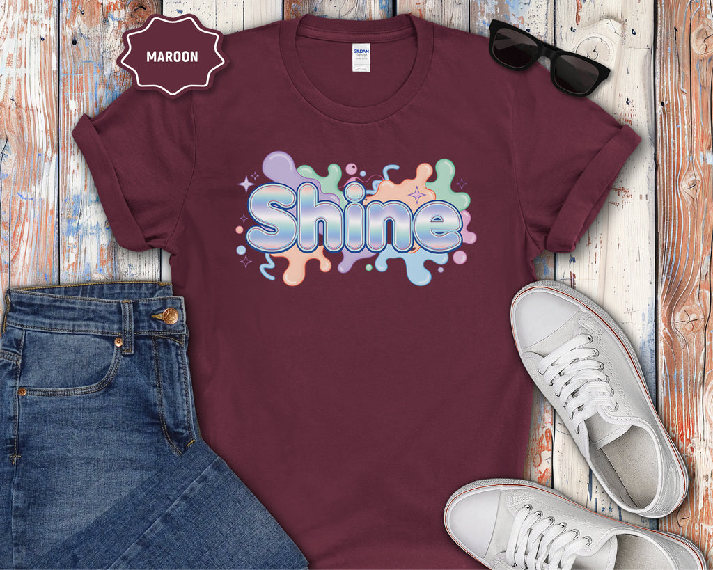 Shine Bubbly Pastel Lettering T-Shirt